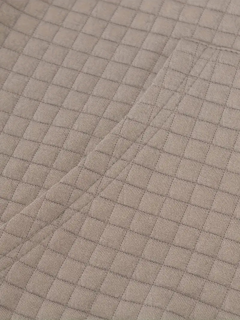 James - Textured Grid Hooded Sweatshirt