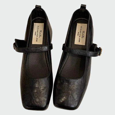 Olivia – Square Tip High Heeled Mary Jane Shoes