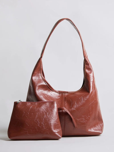YAYA Distressed Leather Tote