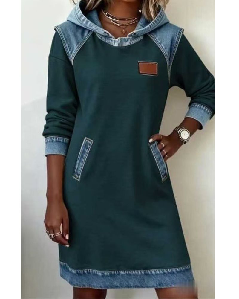 Pascalina - Denim Dress with Hood