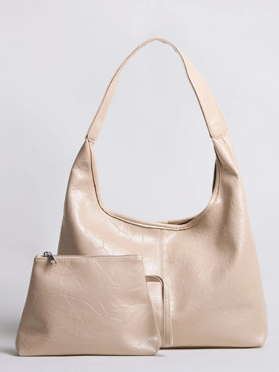 YAYA Distressed Leather Tote
