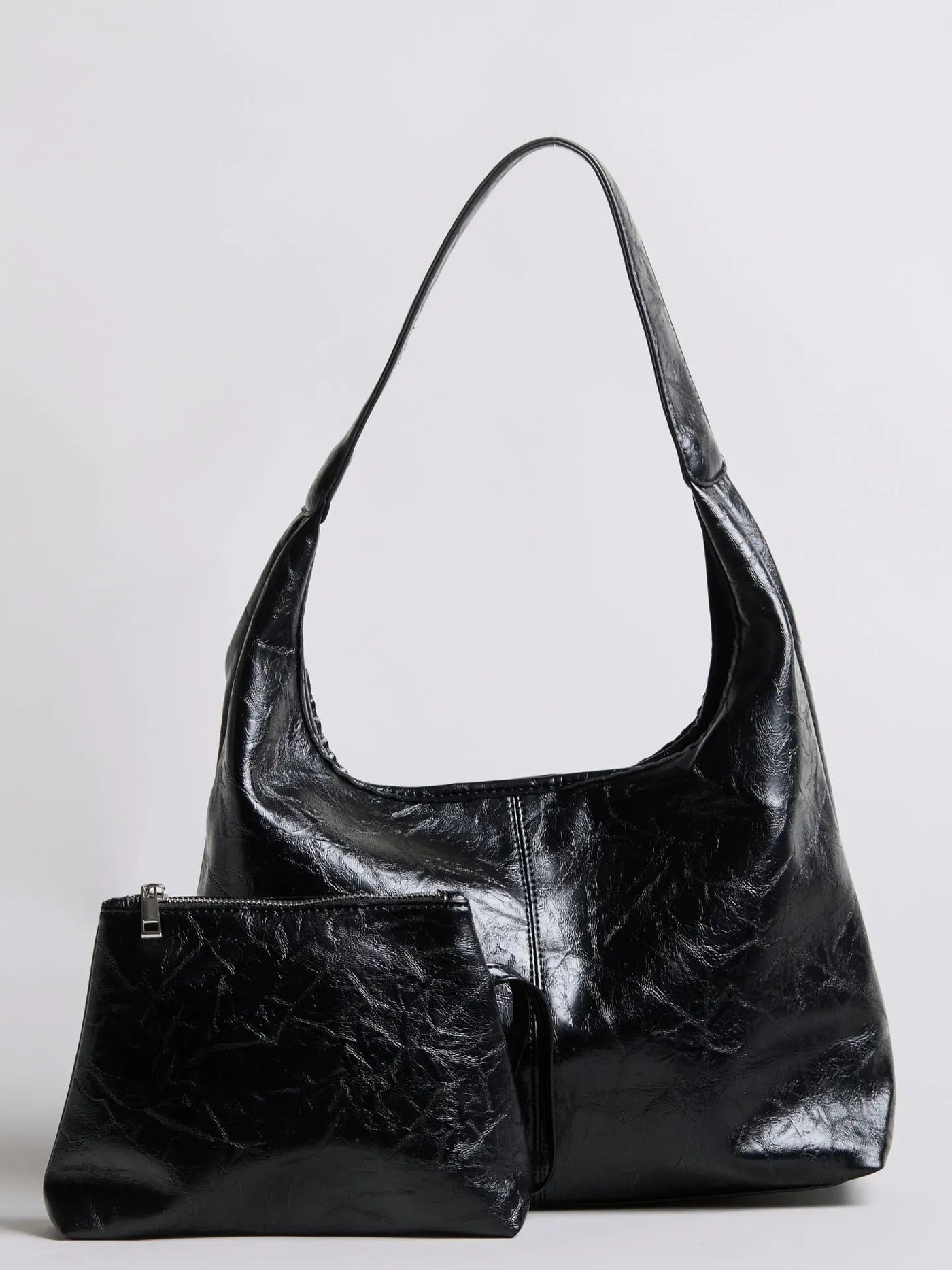 YAYA Distressed Leather Tote