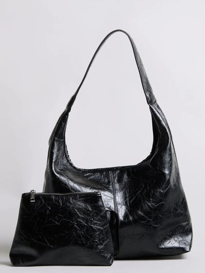 YAYA Distressed Leather Tote