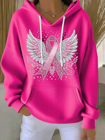 Hope – Sweater with breast cancer ribbon