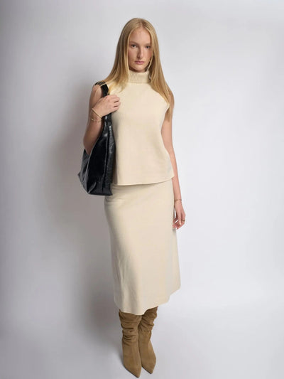 YAYA Distressed Leather Tote