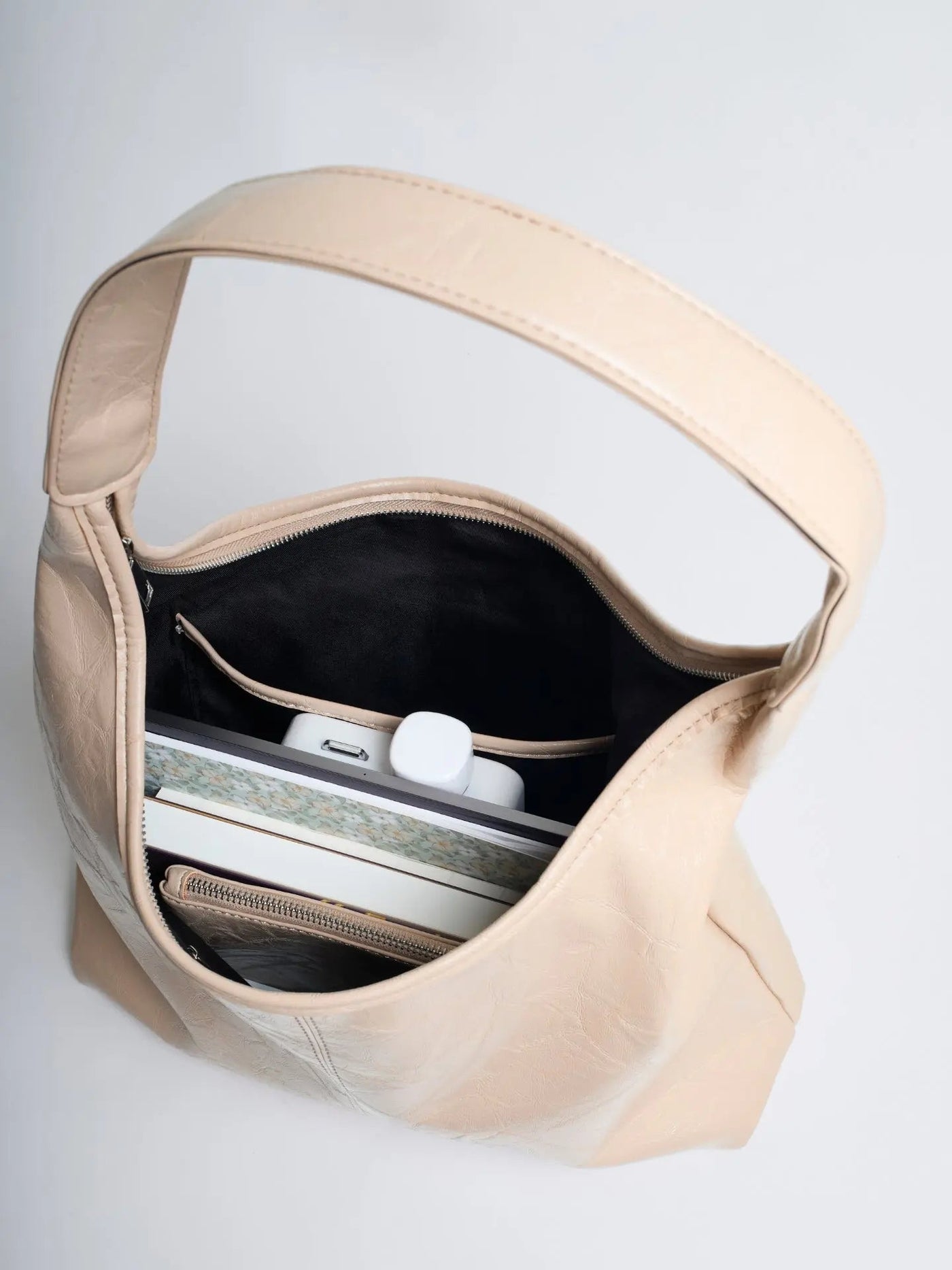 YAYA Distressed Leather Tote