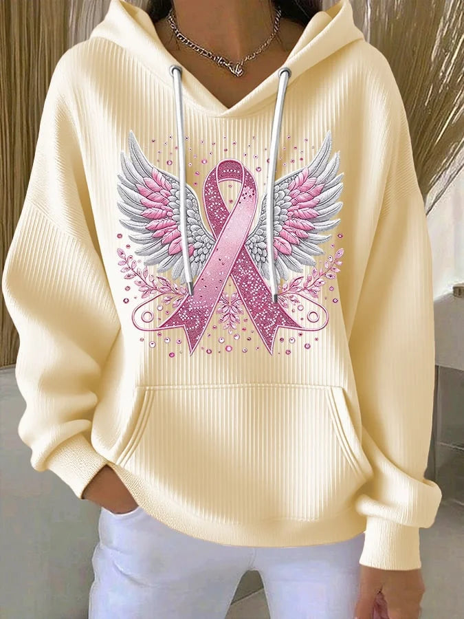 Hope – Sweater with breast cancer ribbon
