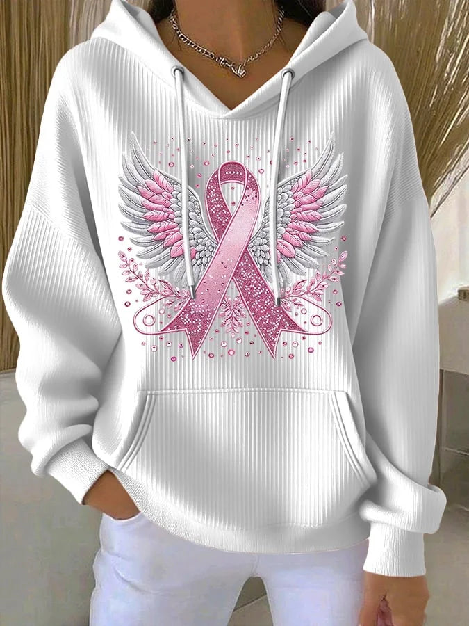 Hope – Sweater with breast cancer ribbon