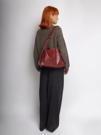 YAYA Distressed Leather Tote