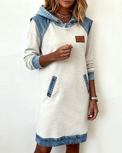Pascalina - Denim Dress with Hood
