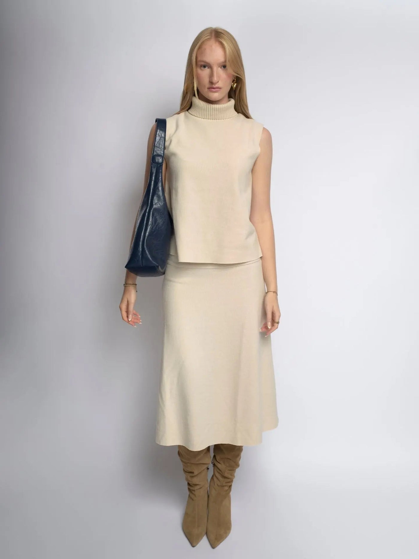 YAYA Distressed Leather Tote