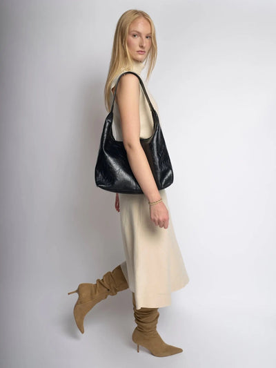YAYA Distressed Leather Tote