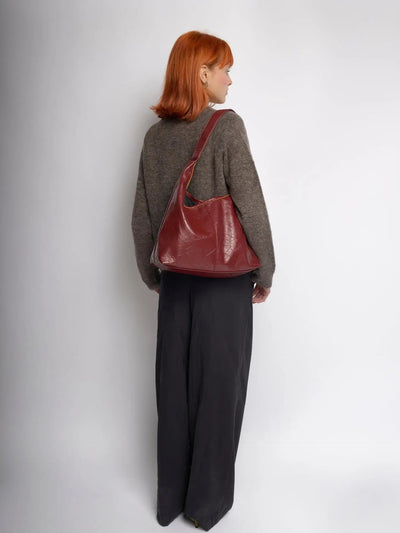 YAYA Distressed Leather Tote