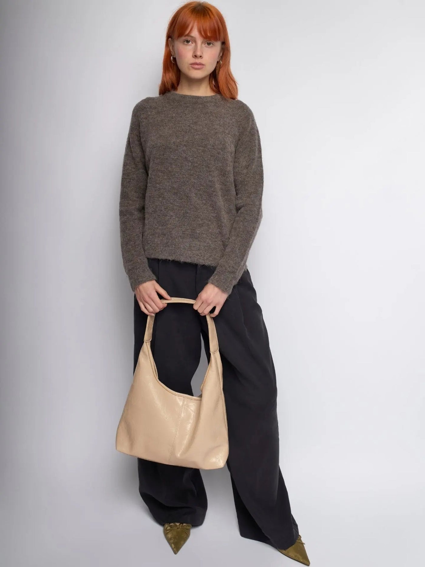 YAYA Distressed Leather Tote