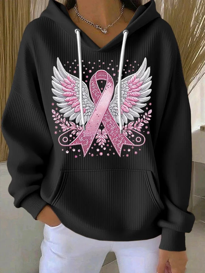 Hope – Sweater with breast cancer ribbon