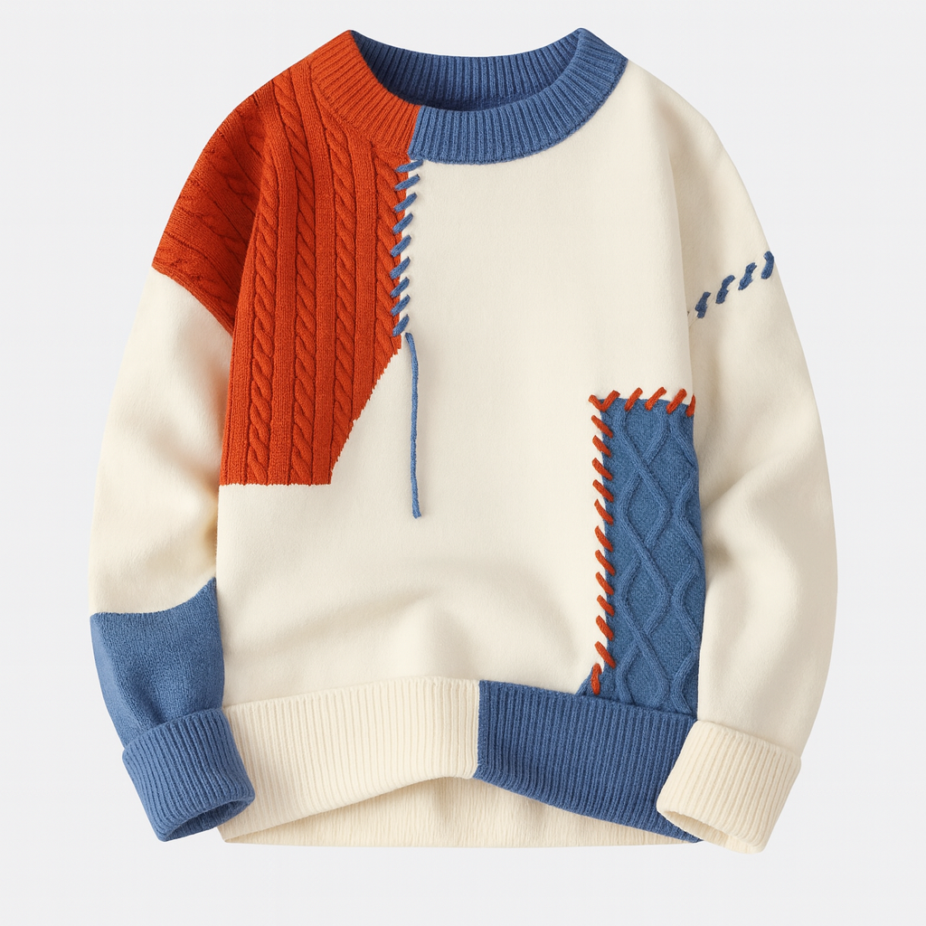 Tracy | Arty Patch Sweater