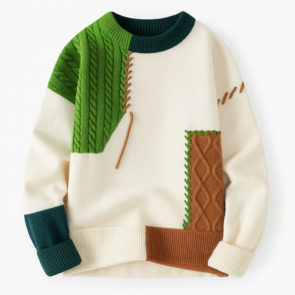 Tracy | Arty Patch Sweater