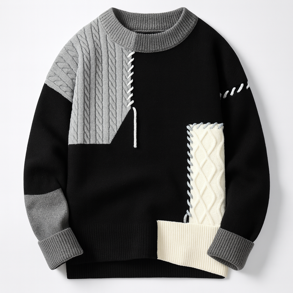 Tracy | Arty Patch Sweater
