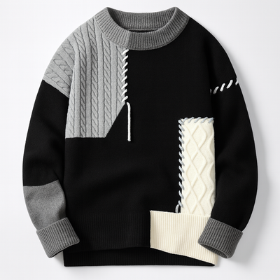 Tracy | Arty Patch Sweater