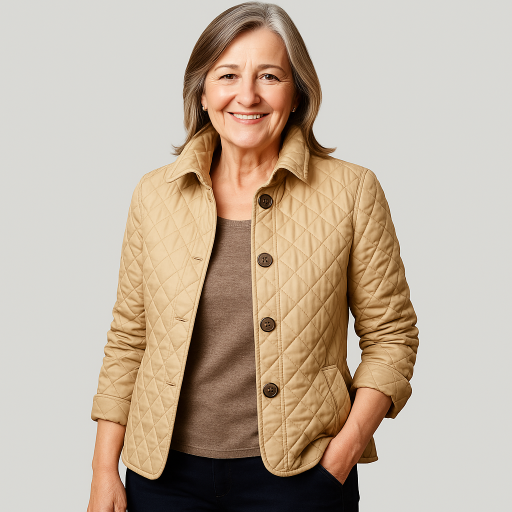 Verity | Casual Quilted Jacket with Turned-Down Collar