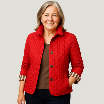 Verity | Casual Quilted Jacket with Turned-Down Collar