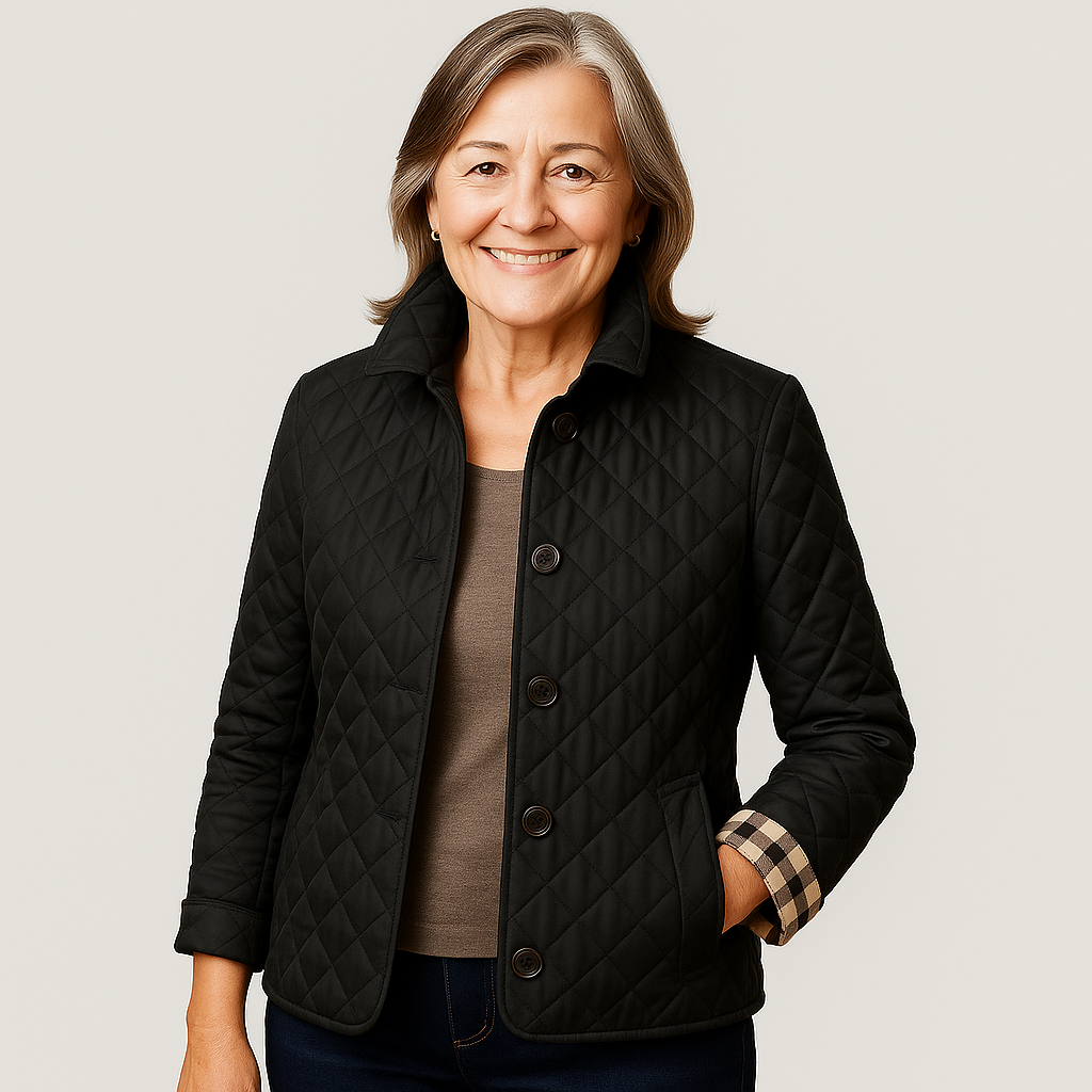 Verity | Casual Quilted Jacket with Turned-Down Collar