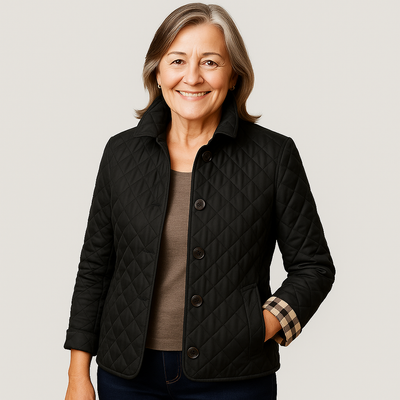 Verity | Casual Quilted Jacket with Turned-Down Collar