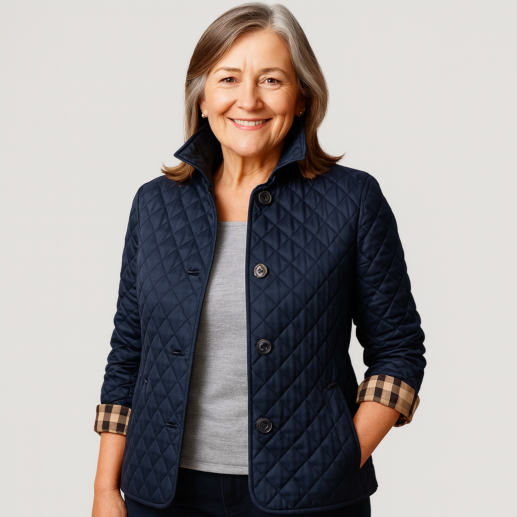 Verity | Casual Quilted Jacket with Turned-Down Collar