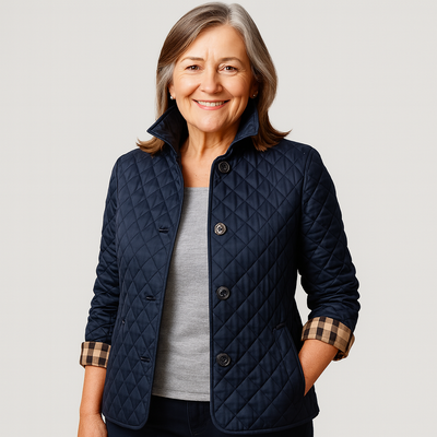 Verity | Casual Quilted Jacket with Turned-Down Collar