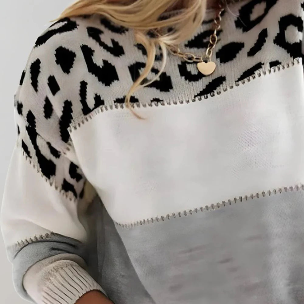 Pascalina | Leopard Print Casual Sweater
