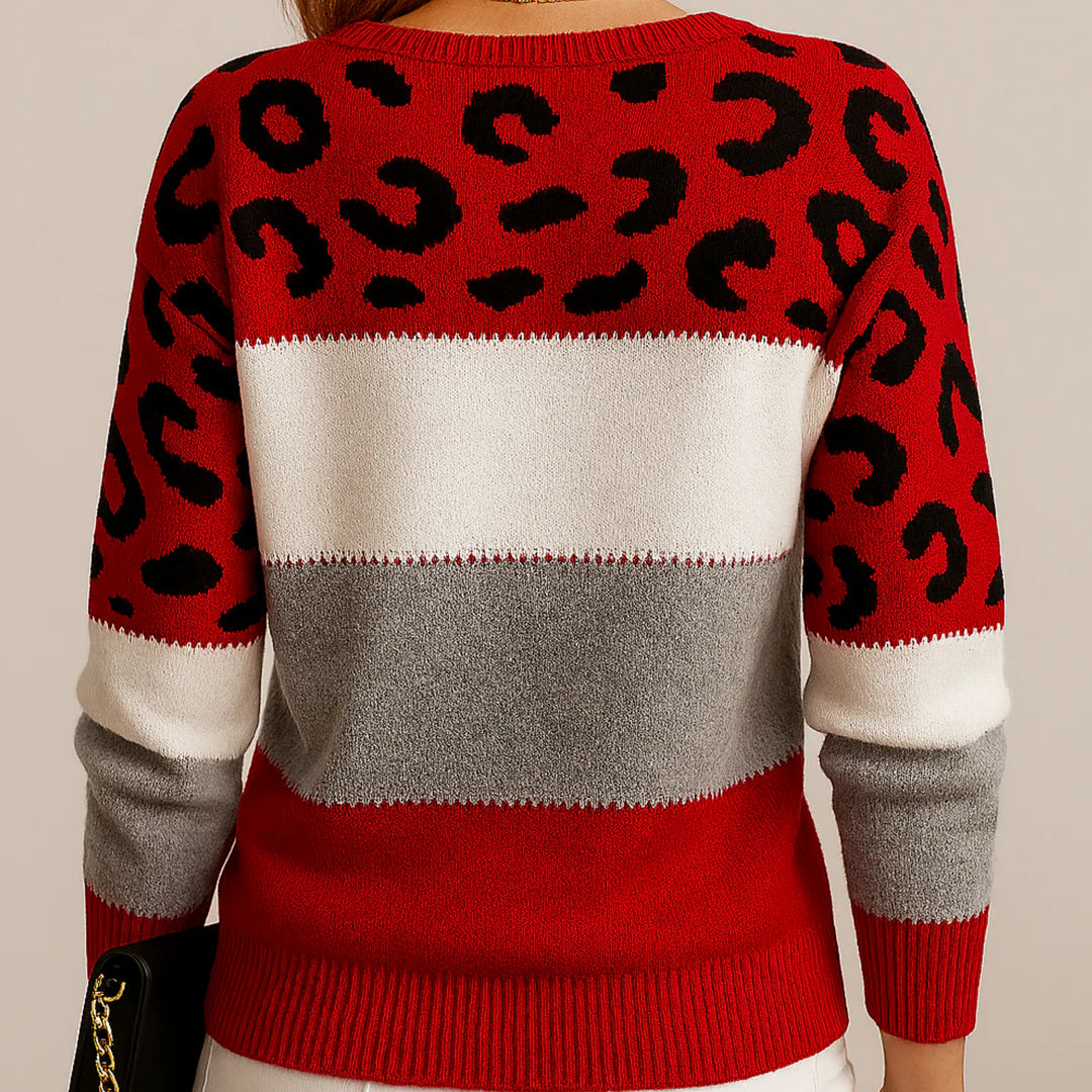 Pascalina | Leopard Print Casual Sweater