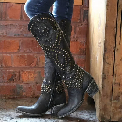 Seliora | Western Knee-High Boots