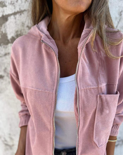 Elviana | Hooded Zip Jacket