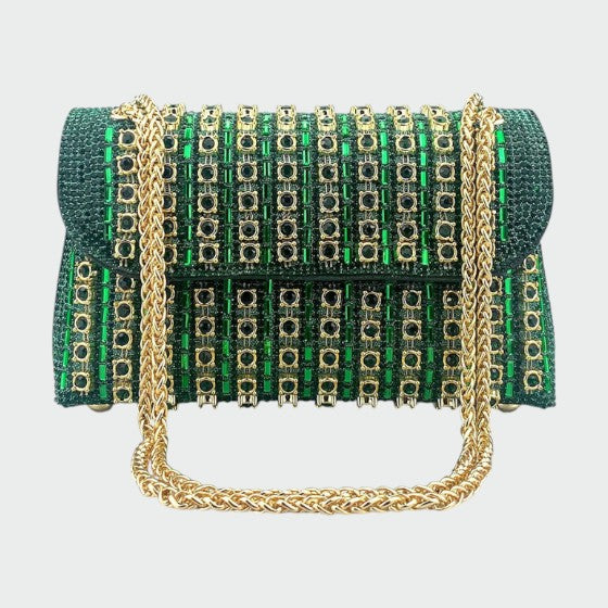 Laviera - Chic Chain Colored Diamond Shoulder Bag