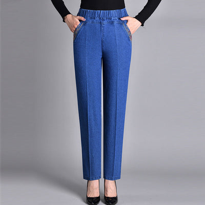 Tracy® | Women's jeans with side pockets and elastic waistband